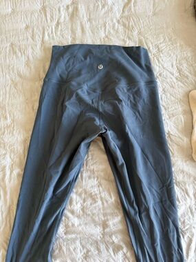 Lululemon Aligns Stone Blue Leggings 25 inch
